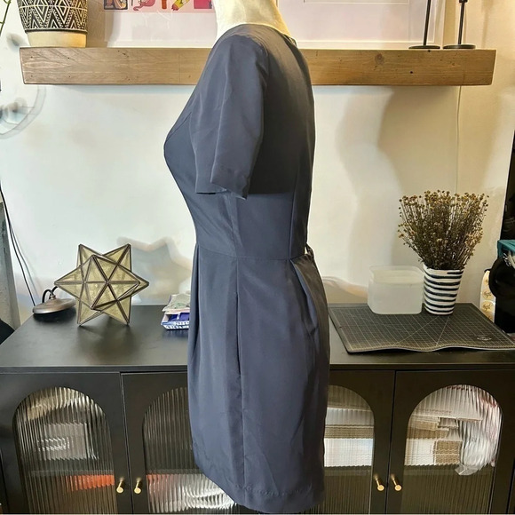 BCBGeneration Women’s Stormy Sky Button Open Back Dress - Picture 2 of 7